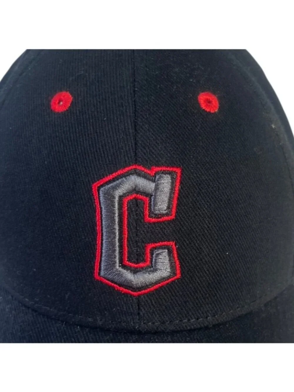 Cleveland Guardians Kids Adjustable Baseball Cap Hat Black Red New Fanwear